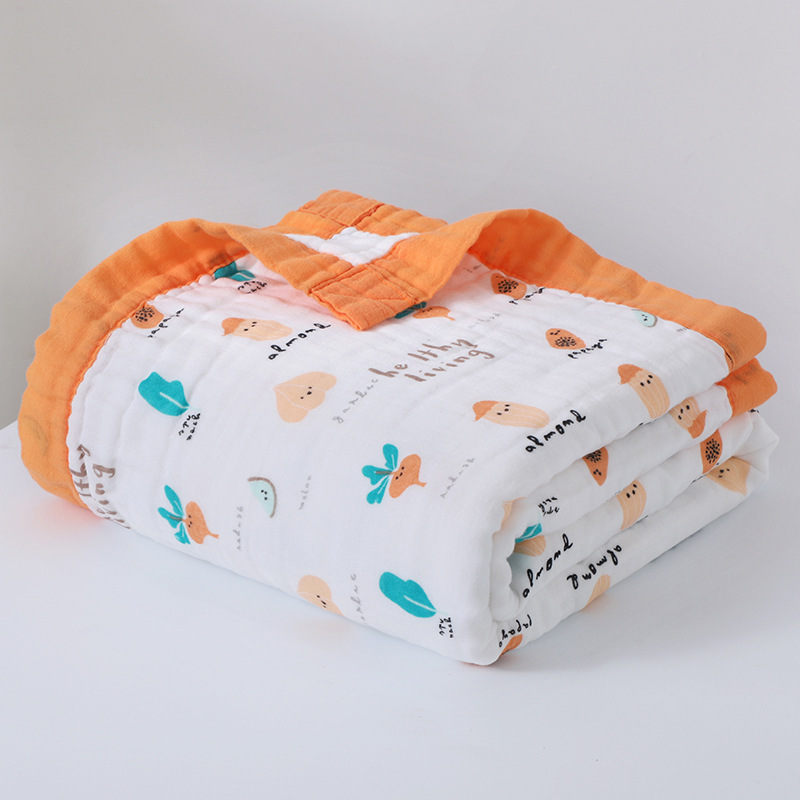 Blankets Swaddling Summer Four Layers Bamboo Fiber Muslin Swaddle s Swaddle Wrap for born Baby Thin Air Condition Blanket Bath 220915