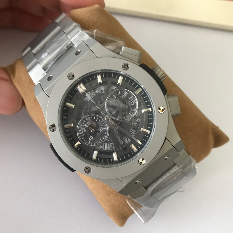 Skeleton watch luxury watches men Unico Bang 42mm Mens Watches AAA Quality grey quartz Chronograph works
Skeleton watch luxury watches men Unico Bang 42mm Mens Watches AAA Quality grey quartz Chronograph works