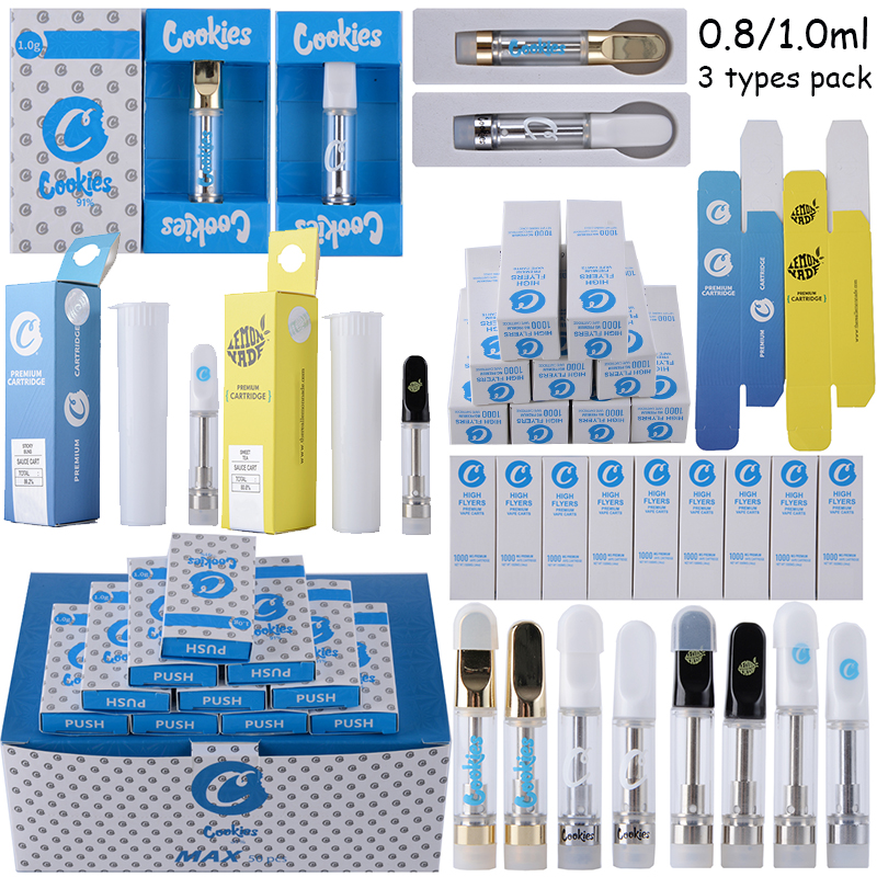 Cookies Vape Cartridges Packaging Atomizers 0.8ml 1ml Ceramic Glass Thick Oil Dab Pen Wax Vaporizer Carts Atomizer E Cigarettes 510 Thread Empty
Cookies Vape Cartridges Packaging Atomizers 0.8ml 1ml Ceramic Glass Thick Oil Dab Pen Wax Vaporizer Carts Atomizer E Cigarettes 510 Thread Empty