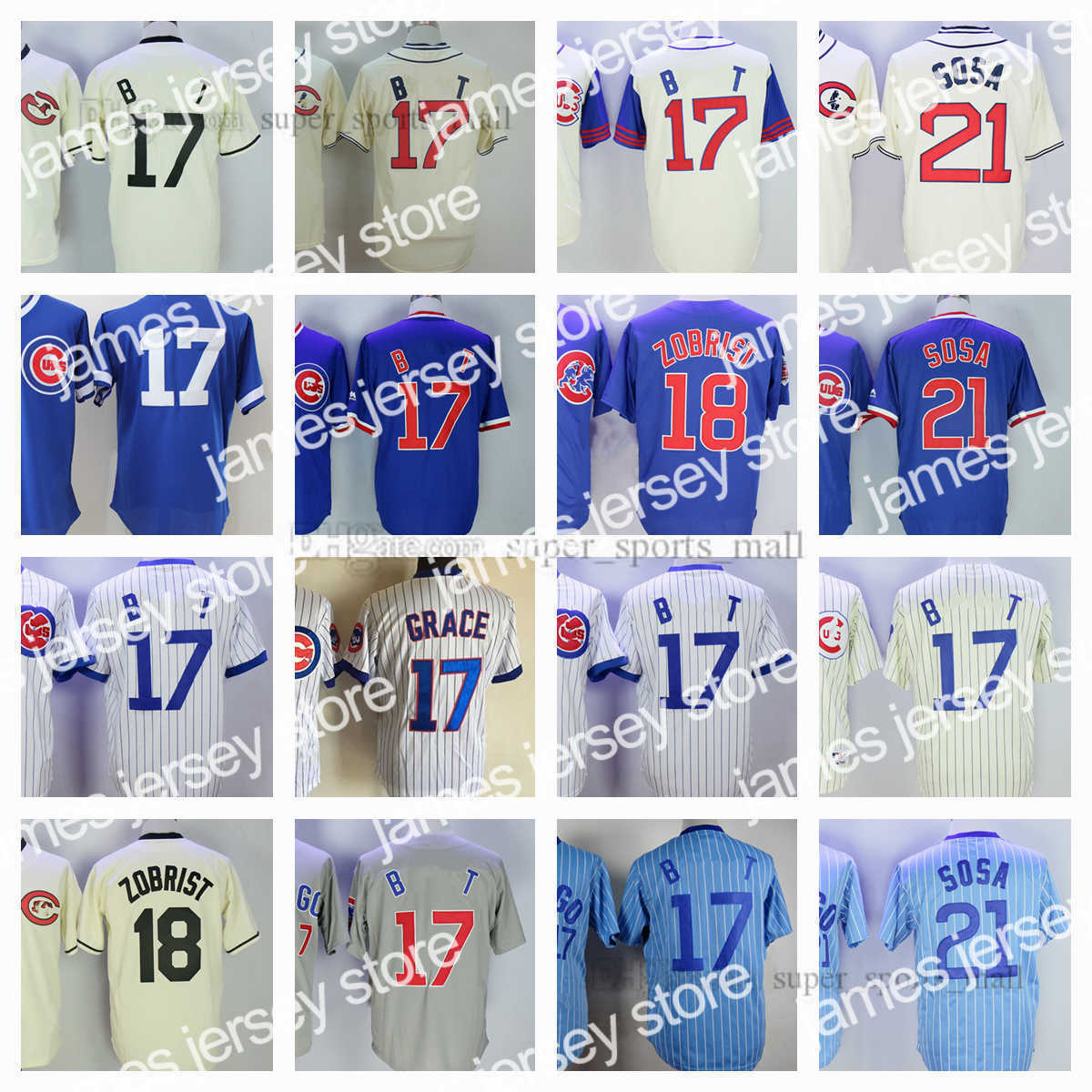 Baseball Jerseys 17 Kris Vintage Baseball Jersey 21 Sammy Sosa 18 Ben Zobrist Grace Stitched Shirts Mens Women Youth Size S-XXXL, As picture
Baseball Jerseys 17 Kris Vintage Baseball Jersey 21 Sammy Sosa 18 Ben Zobrist Grace Stitched Shirts Mens Women Youth Size S-XXXL, As picture