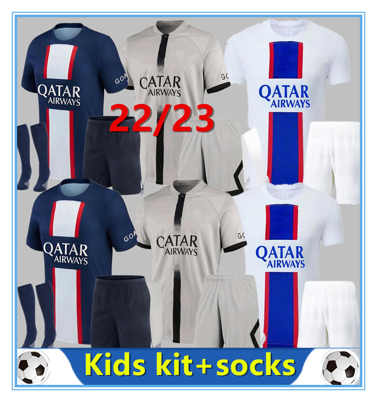MBAPPE HAKIMI PSgs soccer jersey SERGIO RAMOS 22 23 grey away Maillots de football 2022 2023 MARQUINHOS VERRATTI third men kids kit, 22/23 kids third +socks
MBAPPE HAKIMI PSgs soccer jersey SERGIO RAMOS 22 23 grey away Maillots de football 2022 2023 MARQUINHOS VERRATTI third men kids kit, 22/23 kids third +socks