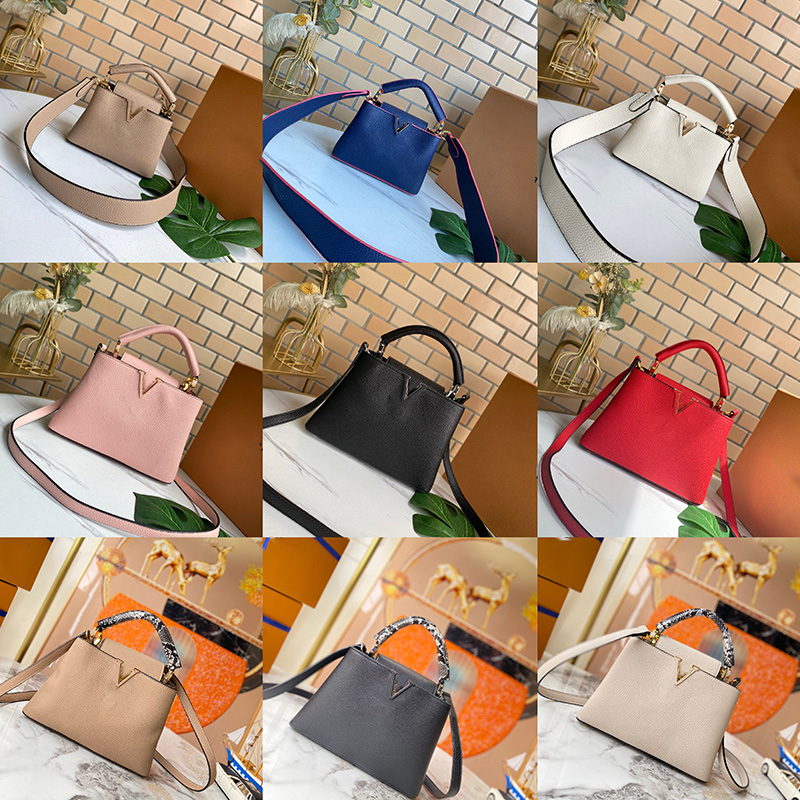 Capucines BB Bag Solid Grain Taurillon Leather Mini Tote Bag Macaron Collection Luxury Ladies Snake Print Fashion Flap Crossbody Top Handle, 56071#21x14x8cm
Capucines BB Bag Solid Grain Taurillon Leather Mini Tote Bag Macaron Collection Luxury Ladies Snake Print Fashion Flap Crossbody Top Handle, 56071#21x14x8cm