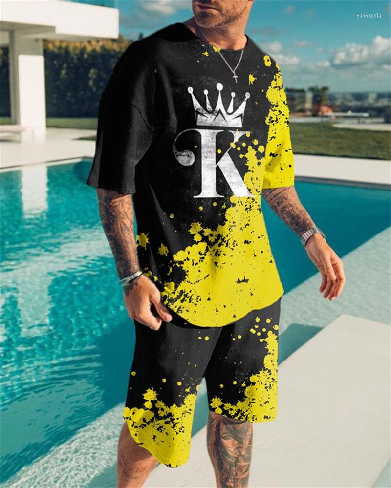 Men's Tracksuits Men's T-Shirt And Shorts 2 Tracksuit Crown Letter K Graphic Fitness Colorful Summer, Ts1401
Men's Tracksuits Men's T-Shirt And Shorts 2 Tracksuit Crown Letter K Graphic Fitness Colorful Summer, Ts1401