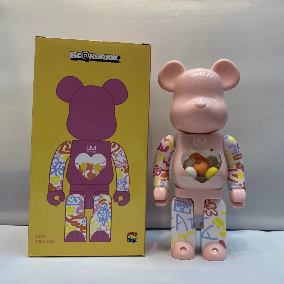New 400% Bearbrick Action & Toy Figures 28cm UM Junior Limited Collection WF Fashion Accessories Medicom Toys