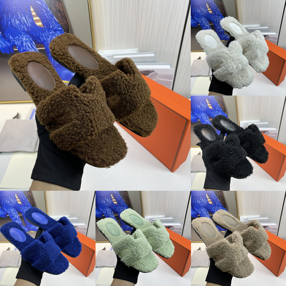 Designer Herms Slippers Oran s Women Soft Woolskin Sheepskin Insole H Slides Winter Luxury Plush Fur Sandals Rubber Sole Flat Slipper 18LIL
Designer Herms Slippers Oran s Women Soft Woolskin Sheepskin Insole H Slides Winter Luxury Plush Fur Sandals Rubber Sole Flat Slipper 18LIL