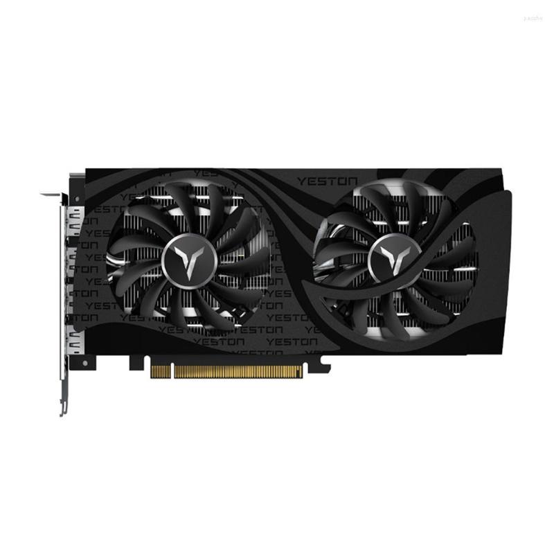 

Graphics Cards Yeston RTX3060TI-8G D6 GA 8GB GDDR6 Graphic Card With Dual Cooler Fan Desktop 256bit -compatible DP Video