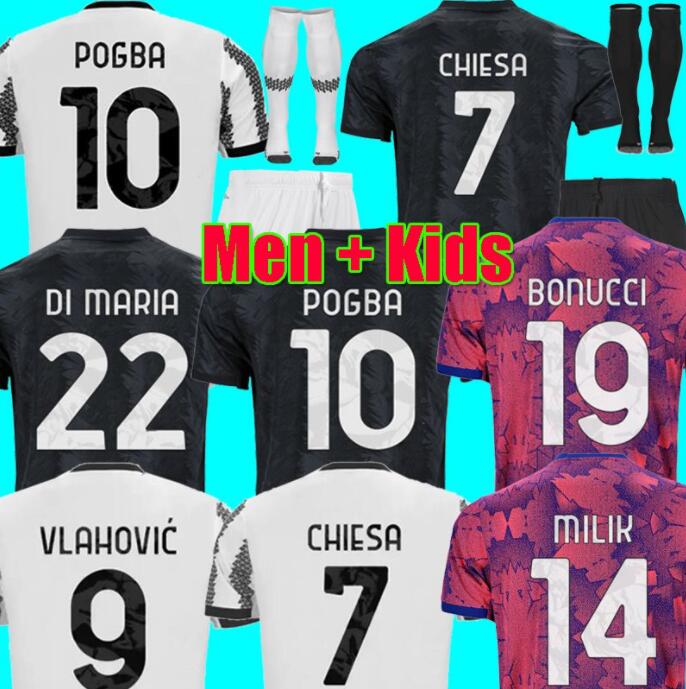 22 23 VLAHOVIC CHIESA MILIK soccer jerseys 2022 2023 POGBA men BONUCCI football shirts kit MCKENNIE DI MARIA uniform, 22/23 home
22 23 VLAHOVIC CHIESA MILIK soccer jerseys 2022 2023 POGBA men BONUCCI football shirts kit MCKENNIE DI MARIA uniform, 22/23 home
