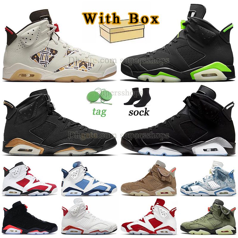 With Box 6s Basketball Shoes Sports Sneakers Jump man Bred Black Cat White Infrared Electric Green Gatorade Hare 6 6S Unc 23 Red Oreo Carmine Designer Trainers, B02 40-47
With Box 6s Basketball Shoes Sports Sneakers Jump man Bred Black Cat White Infrared Electric Green Gatorade Hare 6 6S Unc 23 Red Oreo Carmine Designer Trainers, B02 40-47