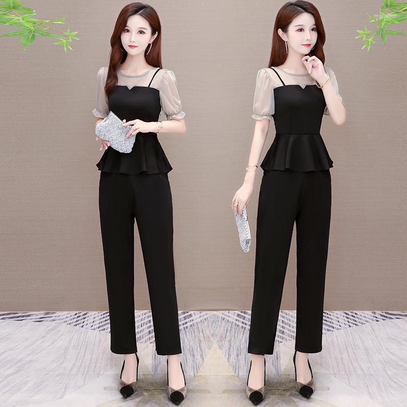 Women's Tracksuits Summer 2022 Sets For Women Fashion Casual Two-piece Set Female Short Sleeve Trousers Suit Spring Office Lady Outfits, Black
Women's Tracksuits Summer 2022 Sets For Women Fashion Casual Two-piece Set Female Short Sleeve Trousers Suit Spring Office Lady Outfits, Black