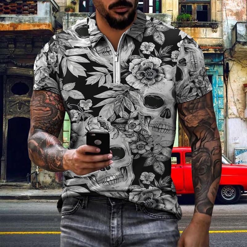 Men's Polos 2022 Summer Men's Shirt Top T-shirt Short Sleeve Neckline Zipper 3D Print Casual Hip Hop Harajuku Skulls Theme, Ttb2-39
Men's Polos 2022 Summer Men's Shirt Top T-shirt Short Sleeve Neckline Zipper 3D Print Casual Hip Hop Harajuku Skulls Theme, Ttb2-39