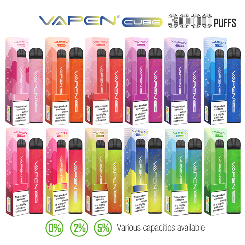 Authentic VAPEN CUBE 3000Puffs 2% 5% Optional Disposable Vape Pen Device Electronic e cigarettes Kits 8ML Capacity 1000mAh Battery Pre-Filled Bars Vaporiezer Vapor
Authentic VAPEN CUBE 3000Puffs 2% 5% Optional Disposable Vape Pen Device Electronic e cigarettes Kits 8ML Capacity 1000mAh Battery Pre-Filled Bars Vaporiezer Vapor