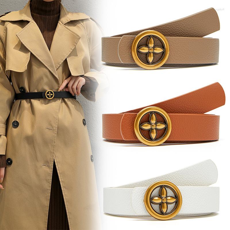Belts Designer Retro Round Buckle Ladies For Women Fashion Jeans Windbreaker Solid Color Belt Tide Accessories, White
Belts Designer Retro Round Buckle Ladies For Women Fashion Jeans Windbreaker Solid Color Belt Tide Accessories, White
