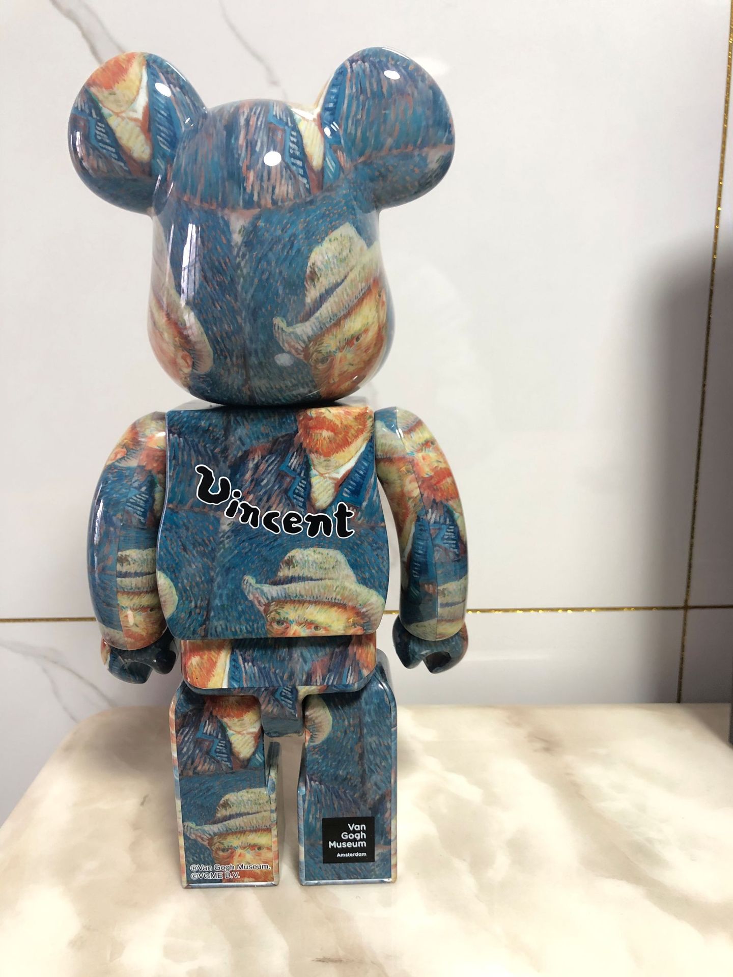 New 400% Bearbrick Action & Toy Figures 28cm Vincent Van Gogh Museum Limited Collection Fashion Accessories Medicom Toys