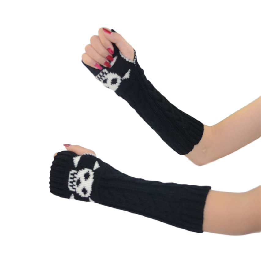 Women Winter Wrist Arm Warmer Skull Knitted Long Fingerless Gloves Mitten Halloween Gloves Women's Knitted Sleeve CPA4365 F0916, Remark color pls
Women Winter Wrist Arm Warmer Skull Knitted Long Fingerless Gloves Mitten Halloween Gloves Women's Knitted Sleeve CPA4365 F0916, Remark color pls