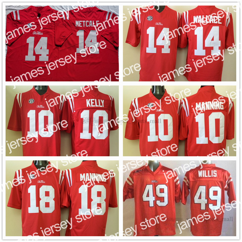 American College Football Wear NCAA Ole Miss Rebels College Football Jersey 14 Bo Wallace 10 Chad Kelly 18 Achie Manning 49 Patrick Willis High Quality stitched Red Wh, As picture
American College Football Wear NCAA Ole Miss Rebels College Football Jersey 14 Bo Wallace 10 Chad Kelly 18 Achie Manning 49 Patrick Willis High Quality stitched Red Wh, As picture