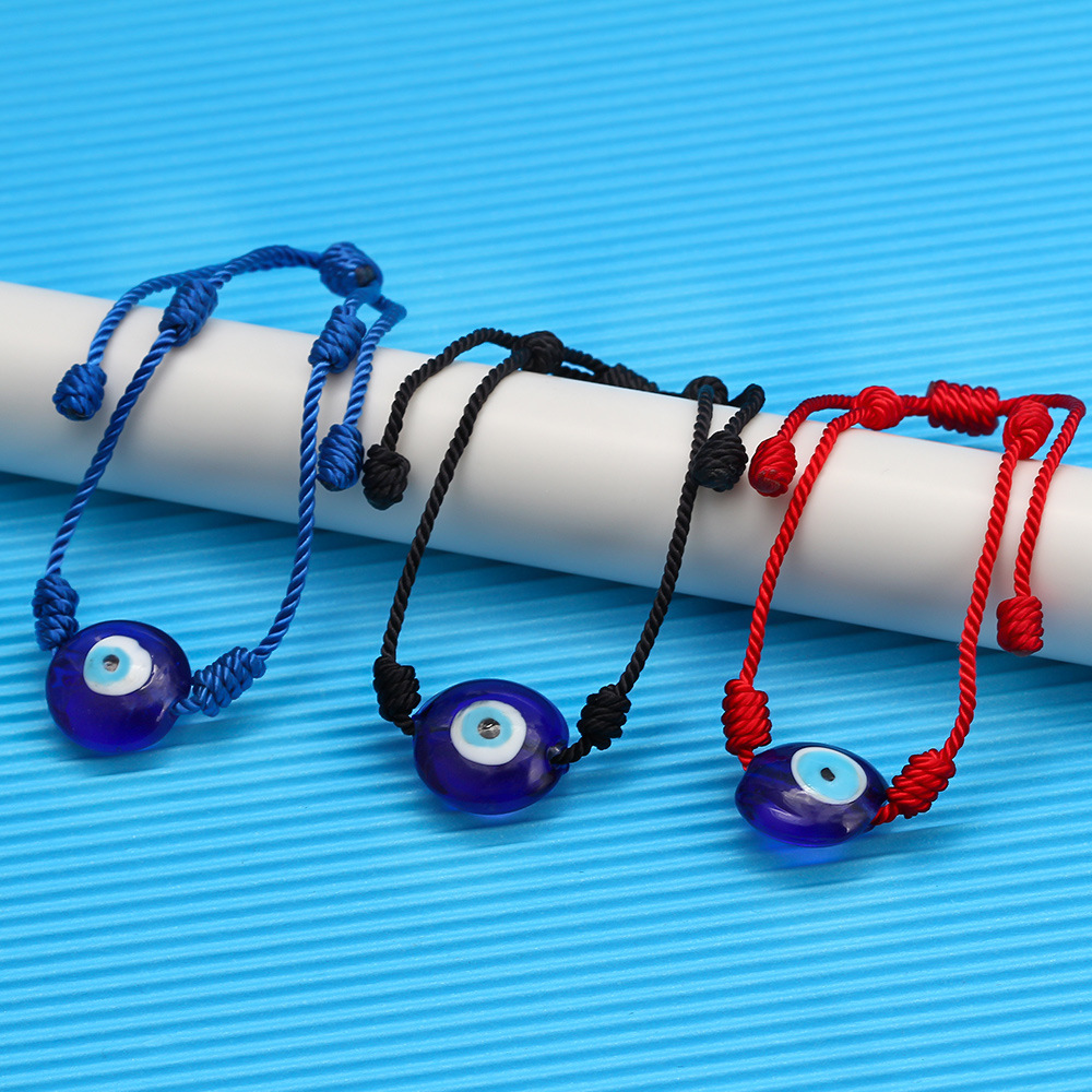 Turkish Evil Eye Bracelets Handmade Braided Red Rope Blue Eyes Bracelet For Women Men Friendship Jewelry