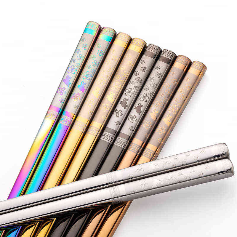 Chopsticks Japanese Stainless Steel Chopsticks Cute Rabbit Sakure Windows Noodles Food Korea Chopstick Set Kawaii Kitchen Tableware Gifts J220916
Chopsticks Japanese Stainless Steel Chopsticks Cute Rabbit Sakure Windows Noodles Food Korea Chopstick Set Kawaii Kitchen Tableware Gifts J220916