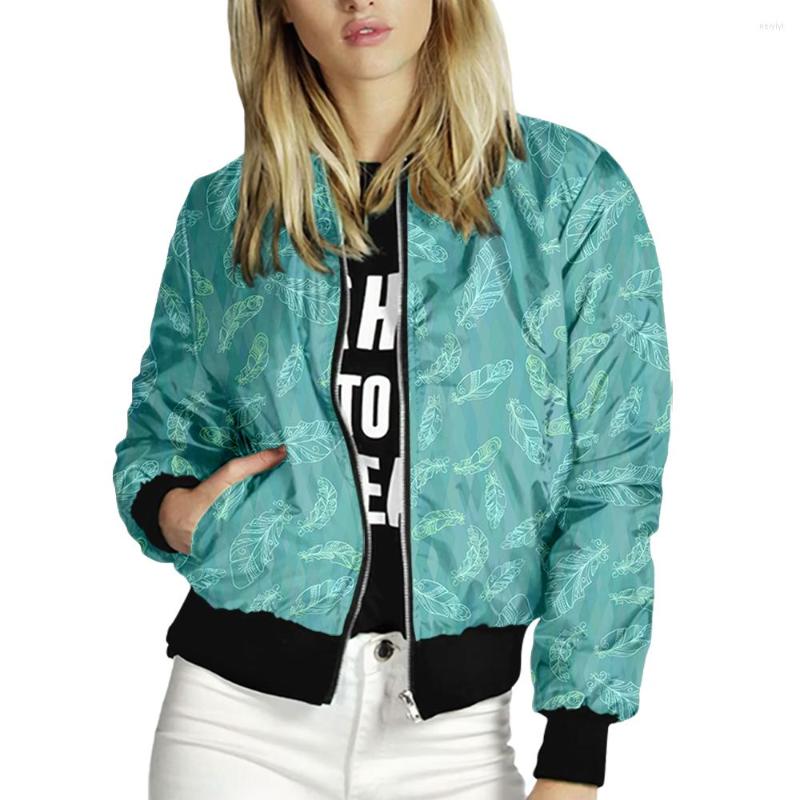Women's Jackets Women's Jacket Tops Long Sleeves Feather Print Baseball Collar Zipper Coat Slim Lady Girls Bomber Street Style, Xy01326x10-w022p1
Women's Jackets Women's Jacket Tops Long Sleeves Feather Print Baseball Collar Zipper Coat Slim Lady Girls Bomber Street Style, Xy01326x10-w022p1