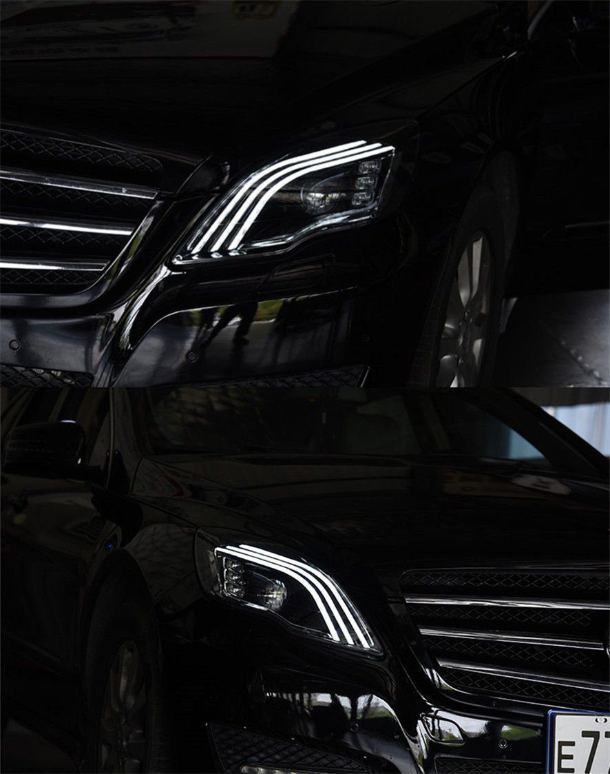 Headlight For 2010-17 Benz R Class W251 R300 R350 R500 Maybach Style Head Lights Replacement DRL Lighthouse Projector Facelift