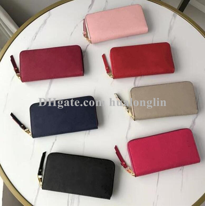 Women Long Wallet zipper Genuine leather original box serial number purse handbag wallets flowers letters embossed patterns, Red
Women Long Wallet zipper Genuine leather original box serial number purse handbag wallets flowers letters embossed patterns, Red