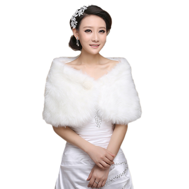 Wraps & Jackets Bride Shawl Autumn Winter Plush Lace Rhinestone Shawls Cape Scarf Wedding Dress Accessories, White
Wraps & Jackets Bride Shawl Autumn Winter Plush Lace Rhinestone Shawls Cape Scarf Wedding Dress Accessories, White