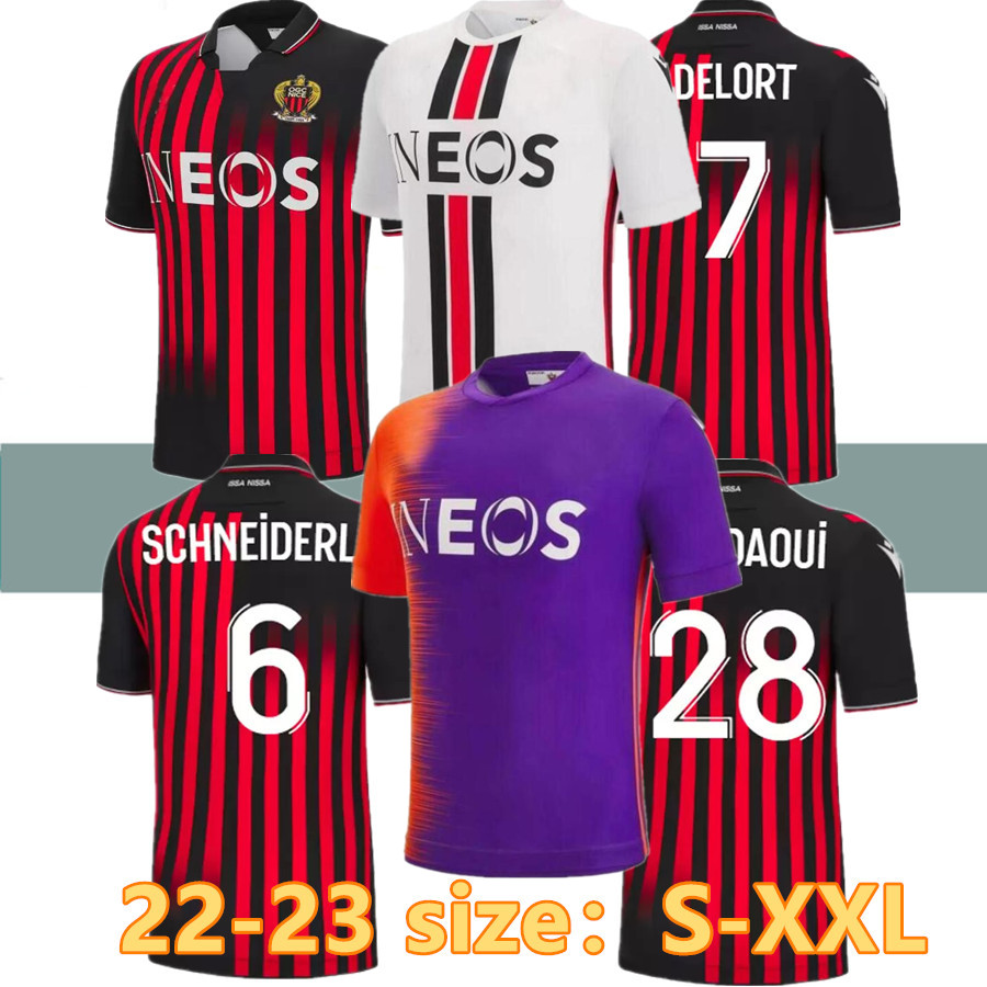 22 23 OGC Nice FC DELORT MELOU GOUIRI soccer jerseys 2022 2023 OGCNice football shirts DOLBERG DANTE KAMARA ATAL maillot de foot home away ATAL Kluivert Stengs 888, 22-23 home
22 23 OGC Nice FC DELORT MELOU GOUIRI soccer jerseys 2022 2023 OGCNice football shirts DOLBERG DANTE KAMARA ATAL maillot de foot home away ATAL Kluivert Stengs 888, 22-23 home