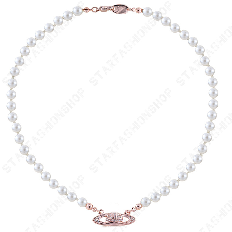 Saturn Necklaces Pearl Beaded Diamond Tennis Necklace Woman Silver Chains Vintage Trendy Style Desigenr Jewelry
Saturn Necklaces Pearl Beaded Diamond Tennis Necklace Woman Silver Chains Vintage Trendy Style Desigenr Jewelry