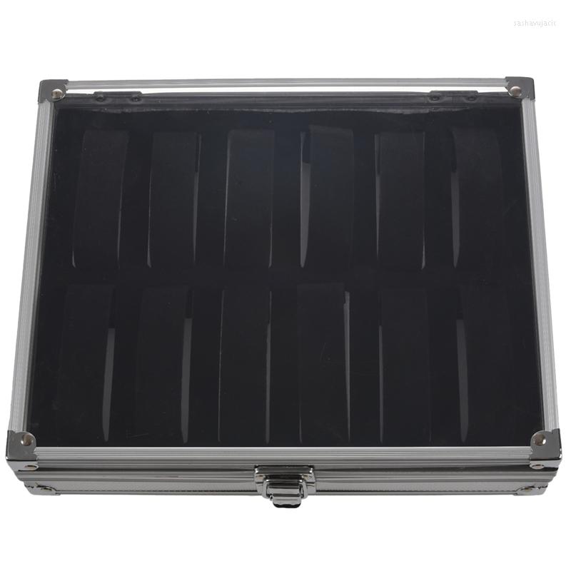 Watch Boxes Useful Aluminium Watches Box 12 Grid Slots Jewelry Display Storage Square Case Suede Inside Rectangle Holder
Watch Boxes Useful Aluminium Watches Box 12 Grid Slots Jewelry Display Storage Square Case Suede Inside Rectangle Holder
