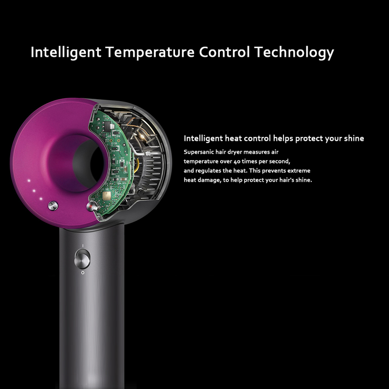 Hair Dryers Negative Ion Professional With Flyaway Attachment Multifunction Temperature Control For Salon Style Tool 220916