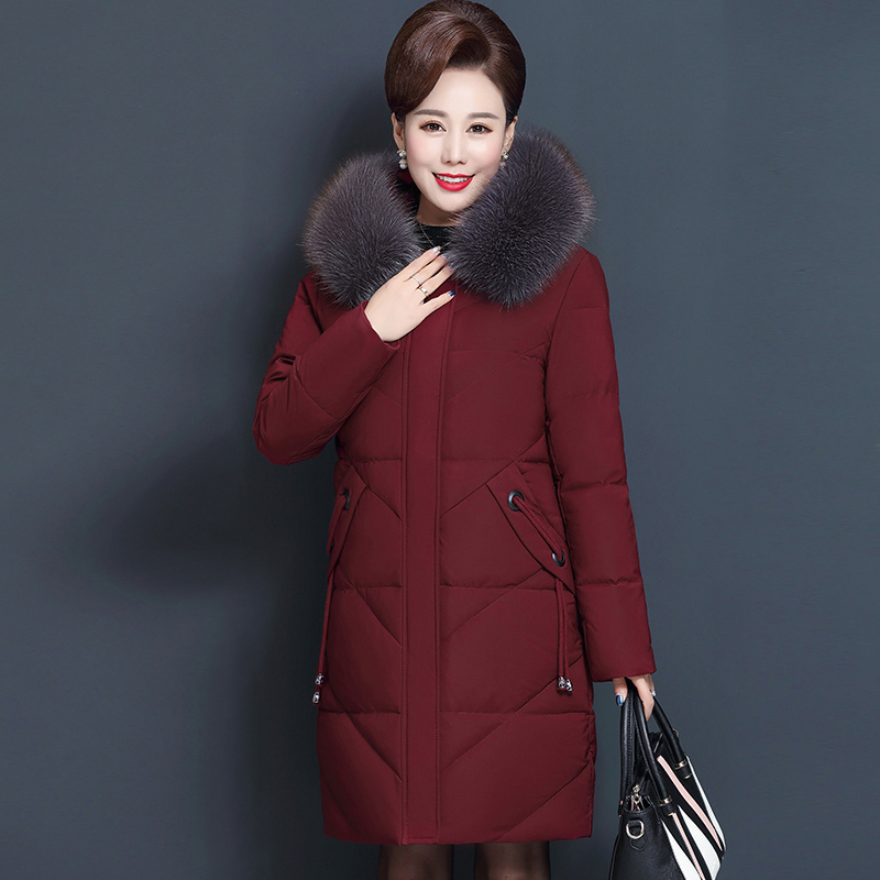 Women s Down Parkas Middle aged mother Jacket Plus size 7XL 8XL 9XL Winter Hooded 90 White duck down Coat Windproof Long Outwear Female, Black
Women s Down Parkas Middle aged mother Jacket Plus size 7XL 8XL 9XL Winter Hooded 90 White duck down Coat Windproof Long Outwear Female, Black