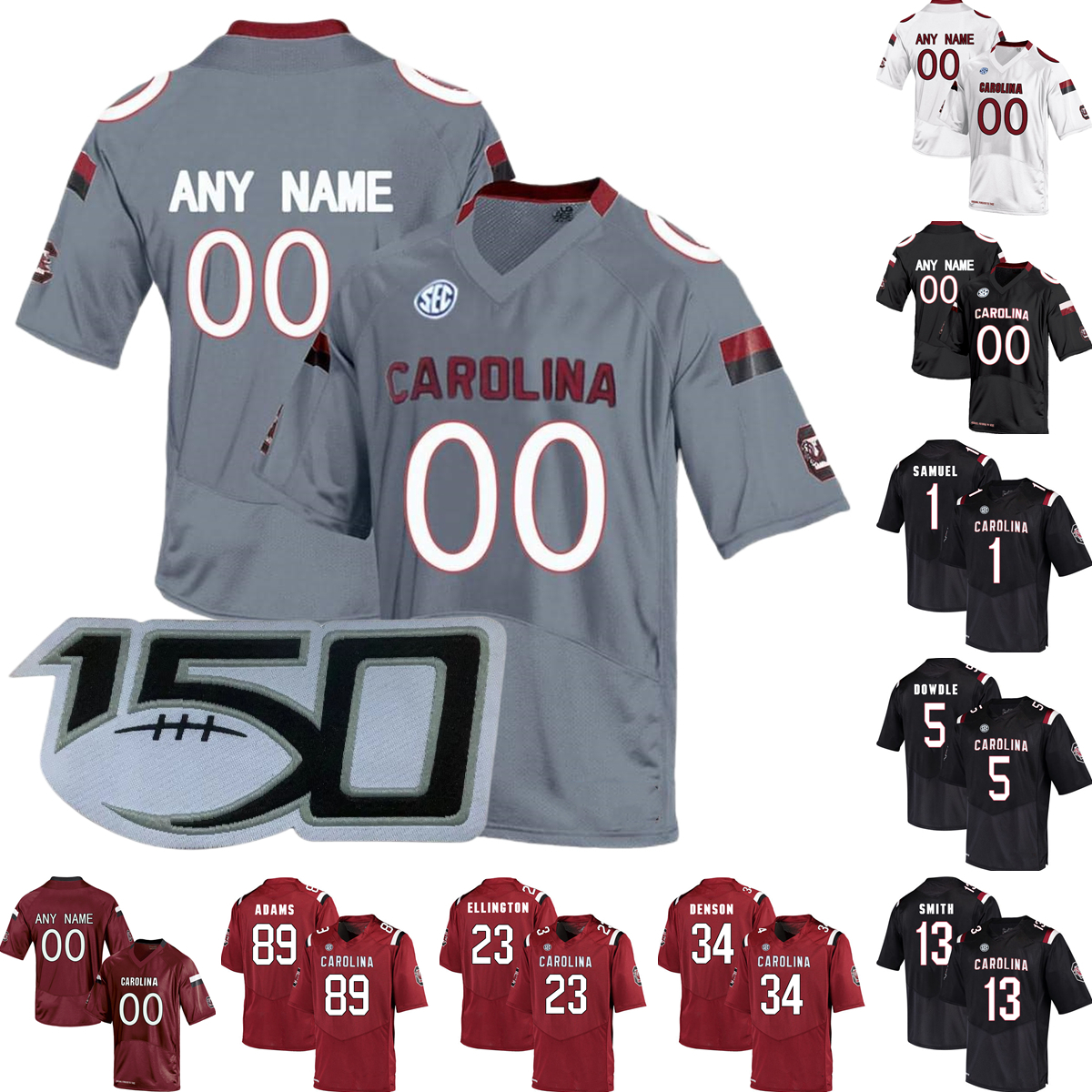 NEW American College Football Wear American College Football Wear Custom NCAA College South Carolina Gamecock Football Jersey 44 Nate Adkins, Add 150th patch
NEW American College Football Wear American College Football Wear Custom NCAA College South Carolina Gamecock Football Jersey 44 Nate Adkins, Add 150th patch