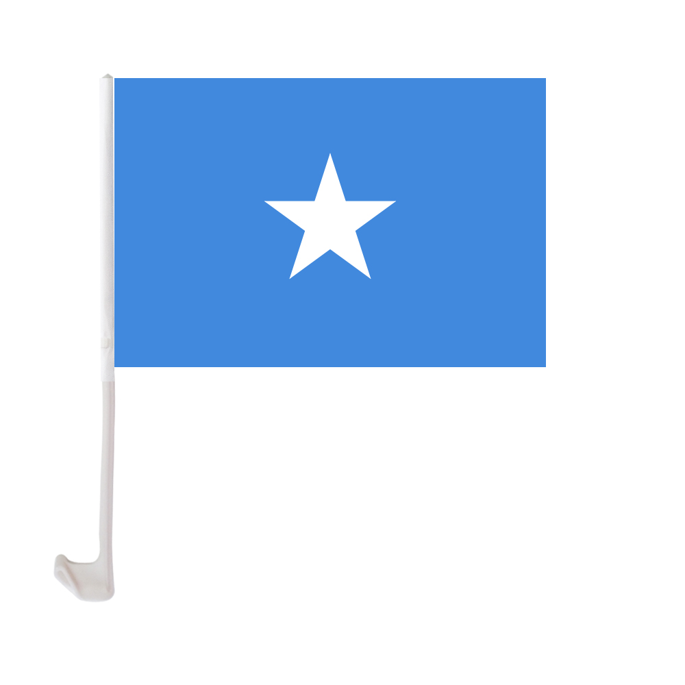 Somalia Car Flag 30x45cm Window Clip Somali Flags Polyester UV Protection Car Decoration Banner with Flagpole
Somalia Car Flag 30x45cm Window Clip Somali Flags Polyester UV Protection Car Decoration Banner with Flagpole