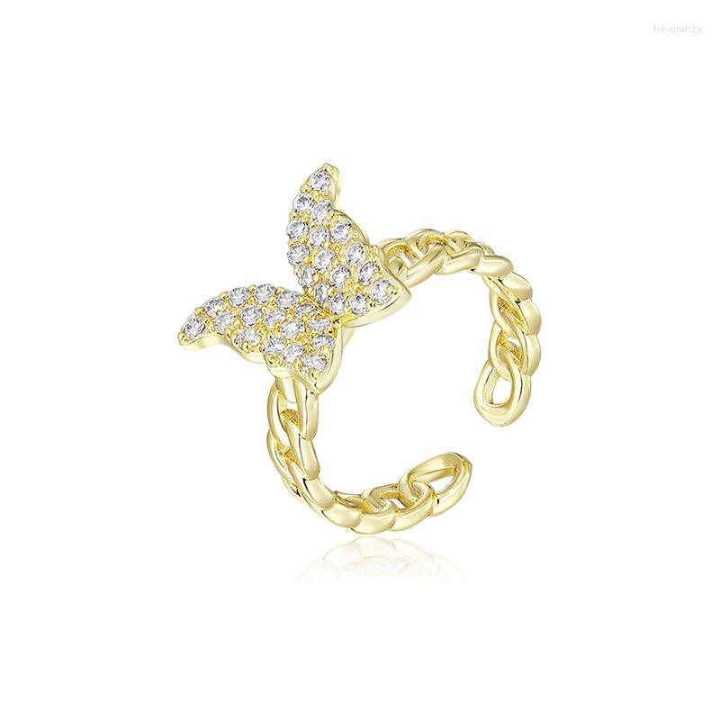 Cluster Rings 2022 Korean Exquisite Gold Butterfly Chain Ring Fashion Temperament Versatile Open Female Jewelry
Cluster Rings 2022 Korean Exquisite Gold Butterfly Chain Ring Fashion Temperament Versatile Open Female Jewelry