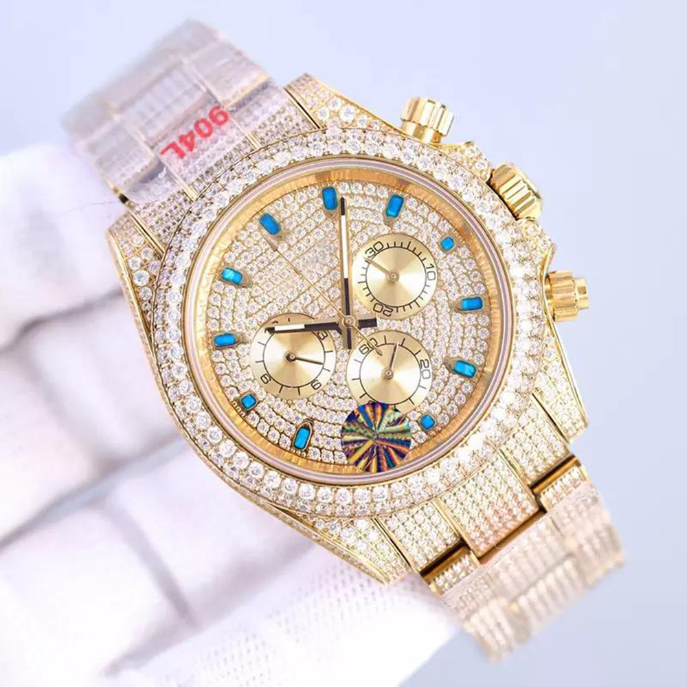 Full Diamond Watch Mens Automatic Mechanical Watches 40mm With Diamond-studded Steel Bracelet Sapphire Waterproof Wristwatches Montre de Luxe, Colour 4
Full Diamond Watch Mens Automatic Mechanical Watches 40mm With Diamond-studded Steel Bracelet Sapphire Waterproof Wristwatches Montre de Luxe, Colour 4