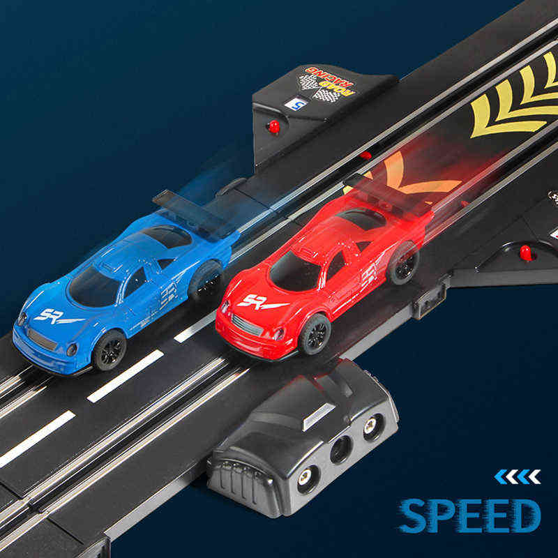 Diecast Model s 1 43 RC Railway Accessories Toy Electric Race Track Vehicle Double Battle Speedway Profissional Slot Car Circuit Racing Gift 0915