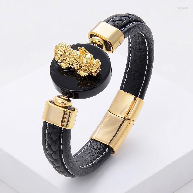 Charm Bracelets 7 Color Guard Pixiu Bracelet For Women Men Genuine Leather Natural Stone Feng Shui Bring Brave Wealth Lucky Jewelry
Charm Bracelets 7 Color Guard Pixiu Bracelet For Women Men Genuine Leather Natural Stone Feng Shui Bring Brave Wealth Lucky Jewelry