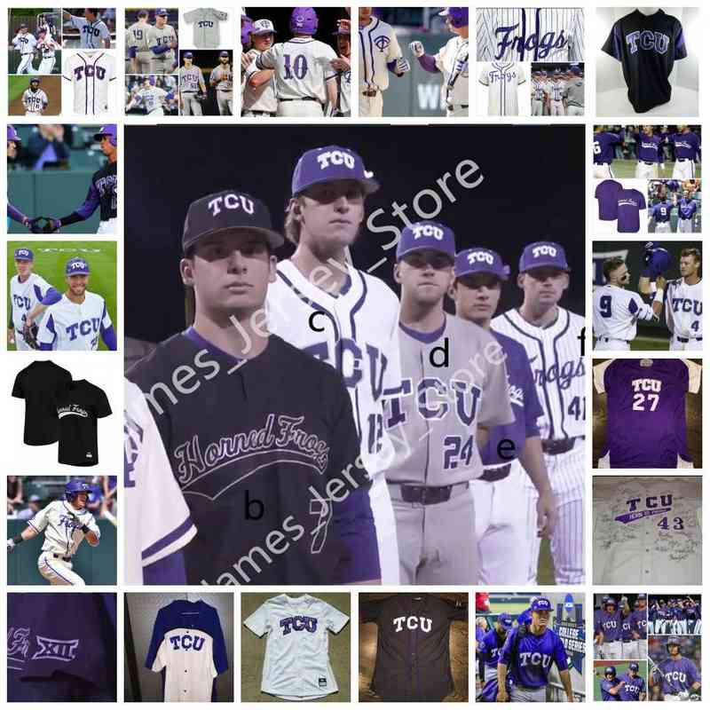 College Baseball Wears College 2022 NCAA Custom TCU Horned Frogs Baseball Jersey 47 Matt Purke 1 ELIJAH NUNEZ 3 CAEDMON PARKER 4 KURTIS BYRNE 5 SAM THOMPSON 6 LUKE
College Baseball Wears College 2022 NCAA Custom TCU Horned Frogs Baseball Jersey 47 Matt Purke 1 ELIJAH NUNEZ 3 CAEDMON PARKER 4 KURTIS BYRNE 5 SAM THOMPSON 6 LUKE