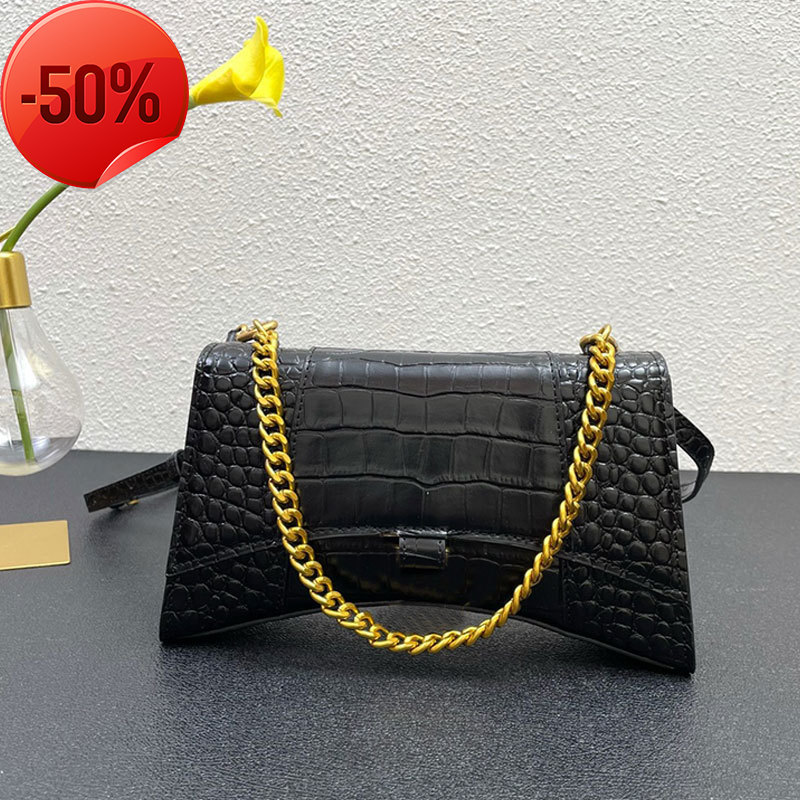Designer Bags Hourglass Crossbody Bag Half Moon Handbags Purse Genuine Leather Chain Belt Crocodile Pattern High Quality Shoulder Bags Cluth Walletstote Bag
Designer Bags Hourglass Crossbody Bag Half Moon Handbags Purse Genuine Leather Chain Belt Crocodile Pattern High Quality Shoulder Bags Cluth Walletstote Bag