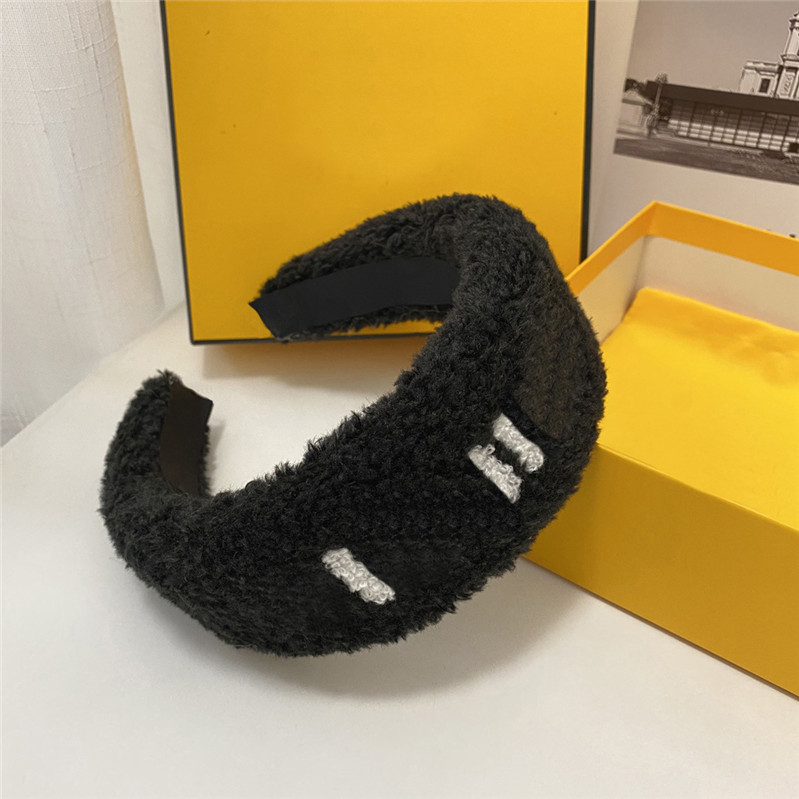 Autumn Winter Plush Headbands Wide brim Hair Bands Women Fluffy Hair Hoop Headwear Jewelry Wholesale