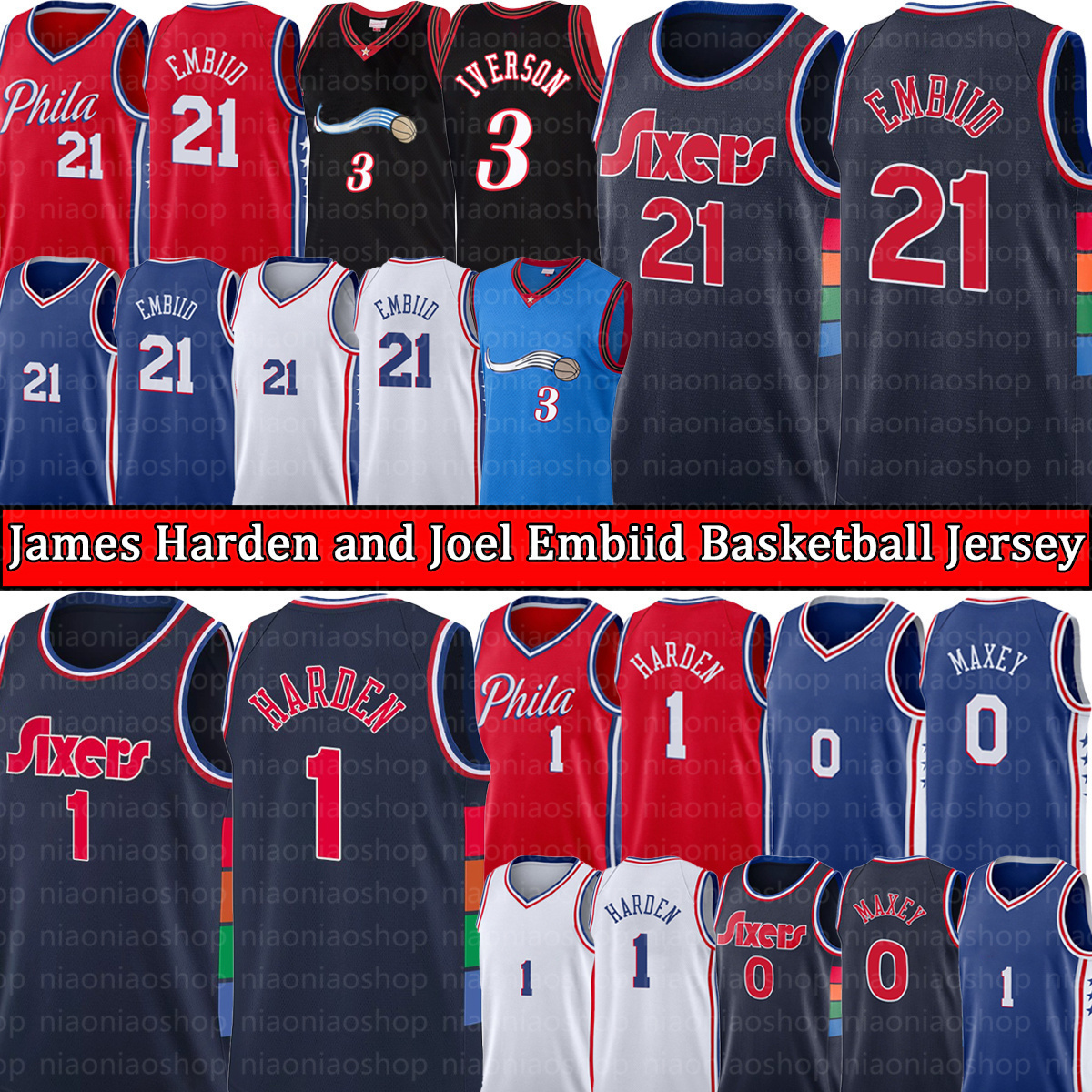 Jersey Basketball''nba''Joel 21 Embiid 3 Allen Iverson 1 Harden Tyrese 0 Maxey Jersey''Philadelphia''76ers''Jersey''men, With logo jersey
Jersey Basketball''nba''Joel 21 Embiid 3 Allen Iverson 1 Harden Tyrese 0 Maxey Jersey''Philadelphia''76ers''Jersey''men, With logo jersey