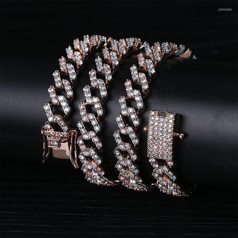 Chains 10mm Wide Micro Pave Cubic Zirconia Rhombus Cuban Chain Necklace Men Hip Hop Bling Iced Out CZ Necklaces Jewelry Gold ColorChains Cha
Chains 10mm Wide Micro Pave Cubic Zirconia Rhombus Cuban Chain Necklace Men Hip Hop Bling Iced Out CZ Necklaces Jewelry Gold ColorChains Cha