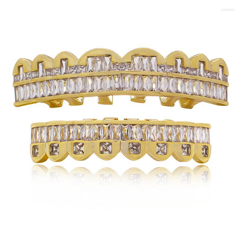 Body Jewelry Other Hip Hop Micro Paved CZ Stone Bling Iced Out Flat Teeth Grillzs Top Bottom Set Dental Grills Men Rapper GoldOther
Body Jewelry Other Hip Hop Micro Paved CZ Stone Bling Iced Out Flat Teeth Grillzs Top Bottom Set Dental Grills Men Rapper GoldOther