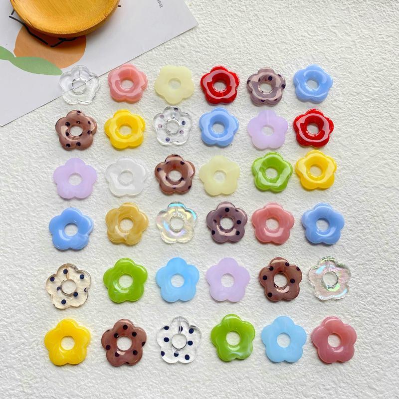Charms 2pcs 27x26mm Acrylic Resin Flower Beads Multicolor With Holes Pendants For Jewelry Making Earrings Bracelet Accessories
Charms 2pcs 27x26mm Acrylic Resin Flower Beads Multicolor With Holes Pendants For Jewelry Making Earrings Bracelet Accessories