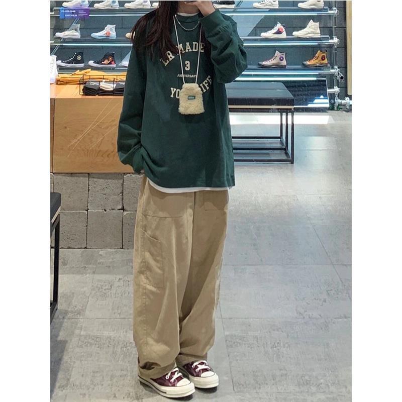 Women's Pants Capris Vintage Cargo Pants Women Harajuku Baggy Hip Hop Trousers Loose Casual Korean Fashion High Waist Pants Female Streetwear ins