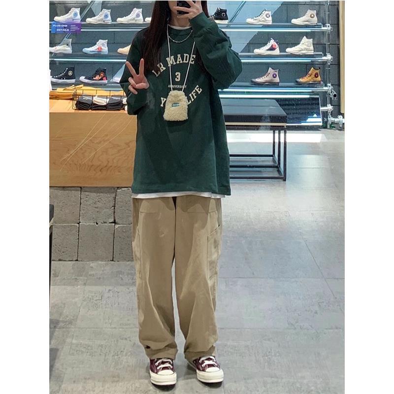 Women's Pants Capris Vintage Cargo Pants Women Harajuku Baggy Hip Hop Trousers Loose Casual Korean Fashion High Waist Pants Female Streetwear ins