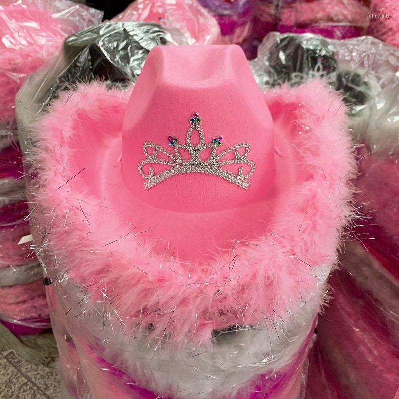 Berets Pink Cowgirl Hats For Women Cow Girl With Tiara Neck Draw String Felt Cowboy Costume Accessories Party Hat Play Dress UpBerets, 03
Berets Pink Cowgirl Hats For Women Cow Girl With Tiara Neck Draw String Felt Cowboy Costume Accessories Party Hat Play Dress UpBerets, 03