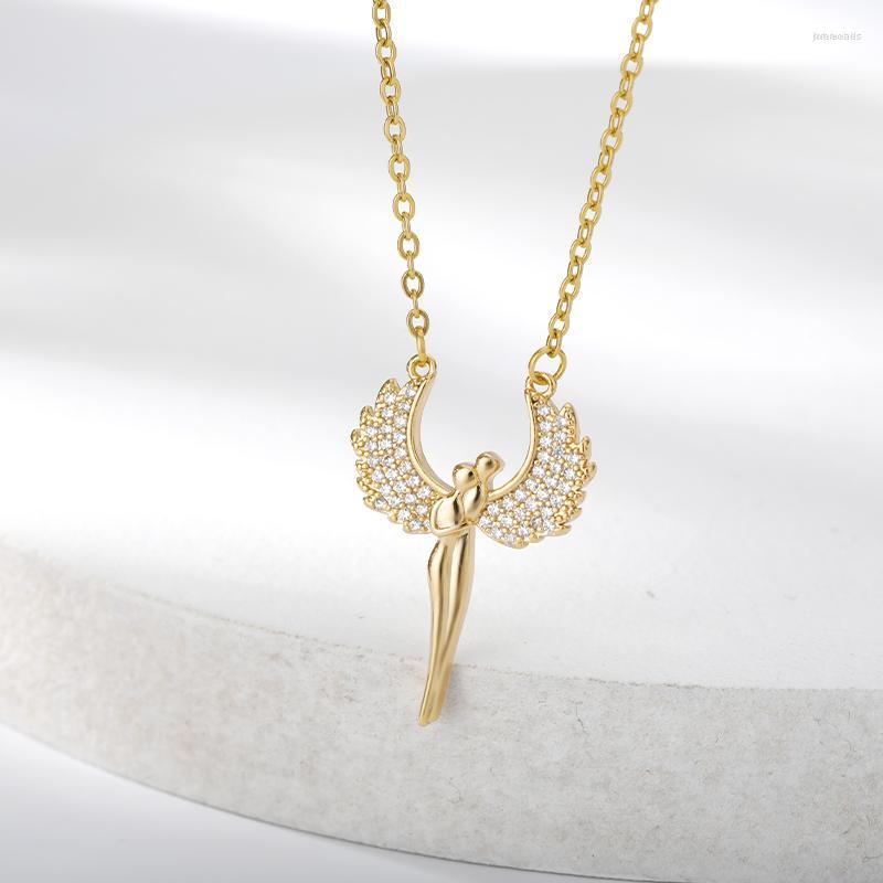 Pendant Necklaces Wing Angel Stainless Steel Gold Color CZ Necklace For Women Wedding Band Choker Cubic Zirconia Jewelry Bride Gift
Pendant Necklaces Wing Angel Stainless Steel Gold Color CZ Necklace For Women Wedding Band Choker Cubic Zirconia Jewelry Bride Gift
