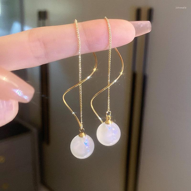 Stud Earrings Korean Fashion Design Temperament Tassel Opal Earring For Women Transparent Ball Charm Wedding Bijoux PendantStudStud
Stud Earrings Korean Fashion Design Temperament Tassel Opal Earring For Women Transparent Ball Charm Wedding Bijoux PendantStudStud