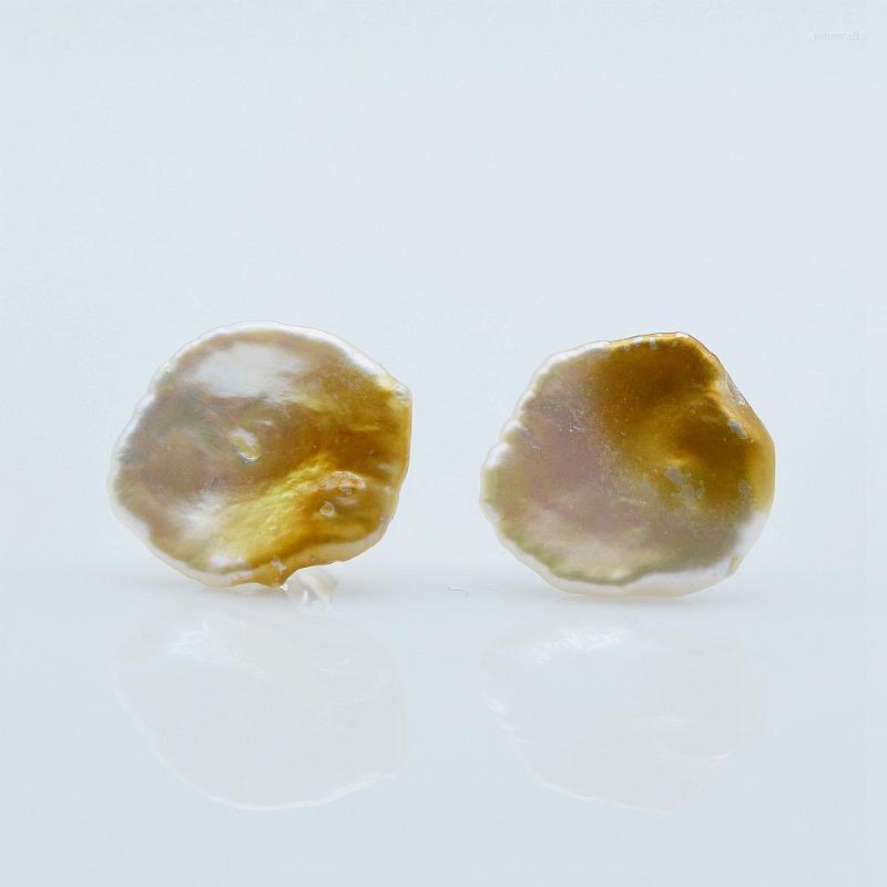 Stud Earrings Baroque White Natural Freshwater Pearls Sterling Silver Gold Mottled Women's EarringsStud
Stud Earrings Baroque White Natural Freshwater Pearls Sterling Silver Gold Mottled Women's EarringsStud