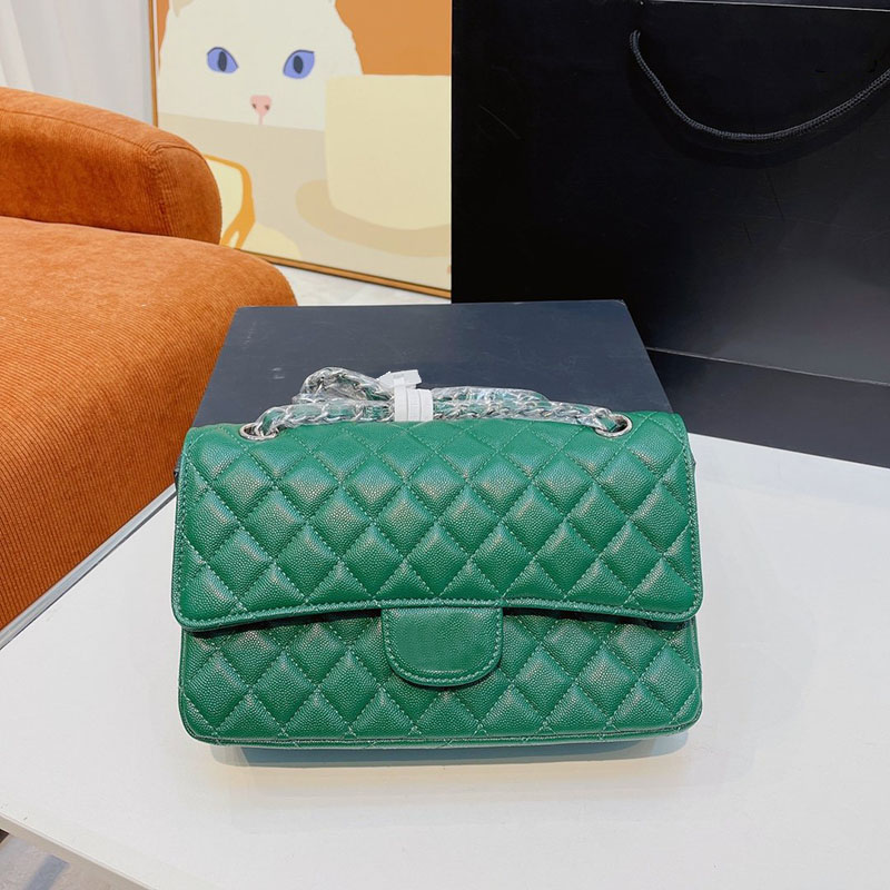 F/W Women Classic Double Flap Shoulder Bag 7 Color Fashion Diamond Plaid Caviar Leather Quilted Silver Chain Retro Trend Messenger Birkin Coin Purse Card Holder 25CM, Red
F/W Women Classic Double Flap Shoulder Bag 7 Color Fashion Diamond Plaid Caviar Leather Quilted Silver Chain Retro Trend Messenger Birkin Coin Purse Card Holder 25CM, Red
